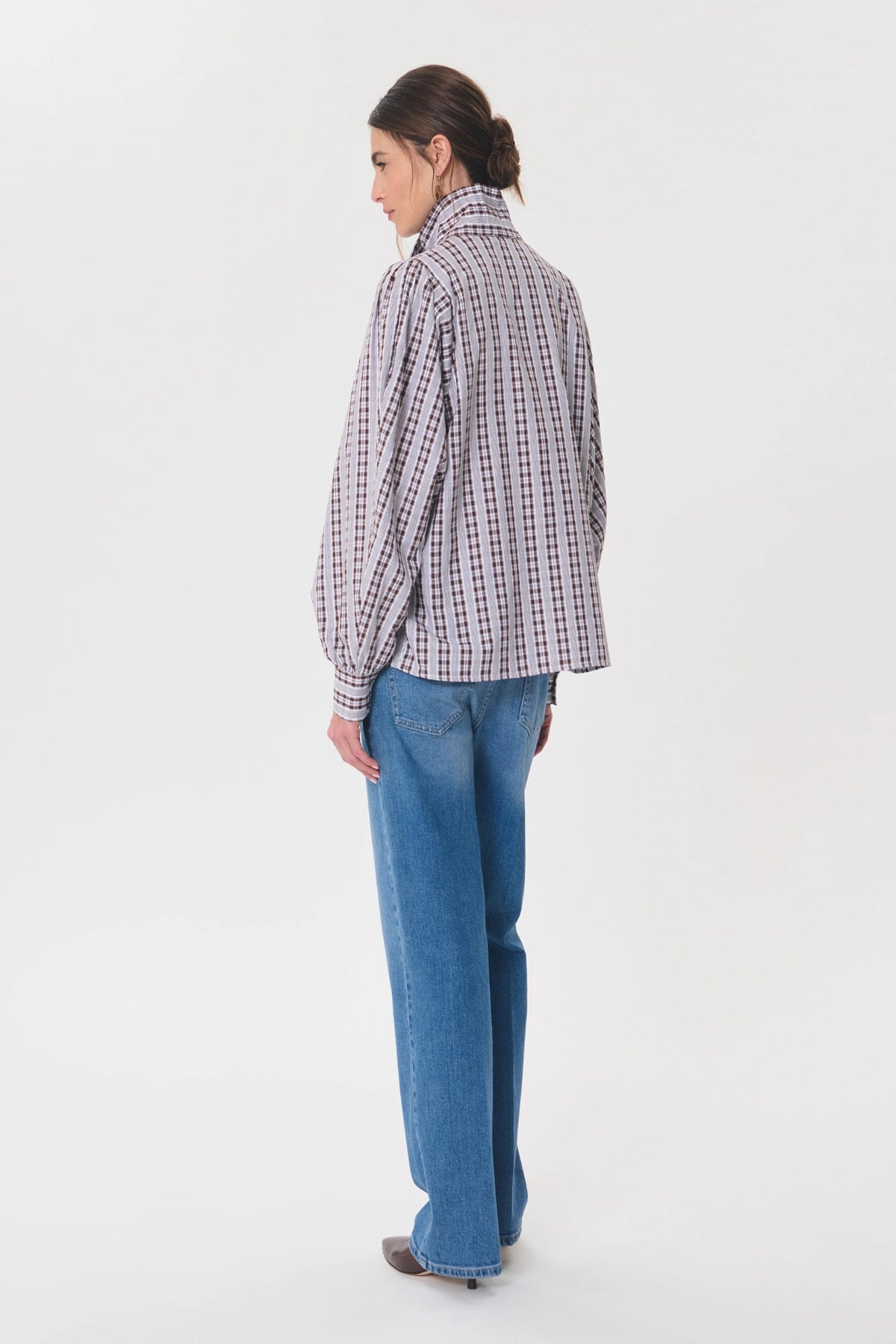 Calyce Shirt Tonka checkered lavallière