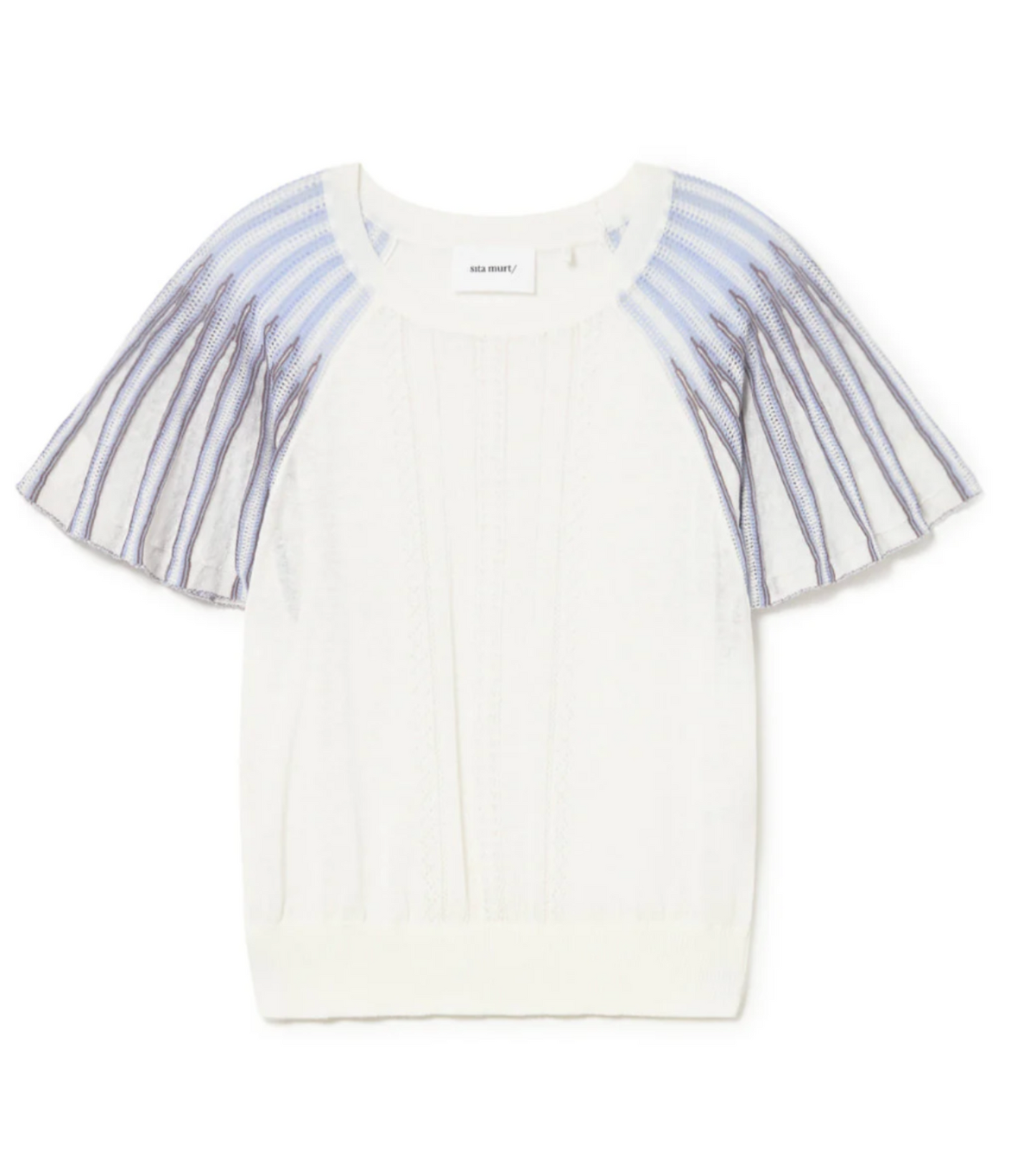 Radial Flared Sleeve Sweater
