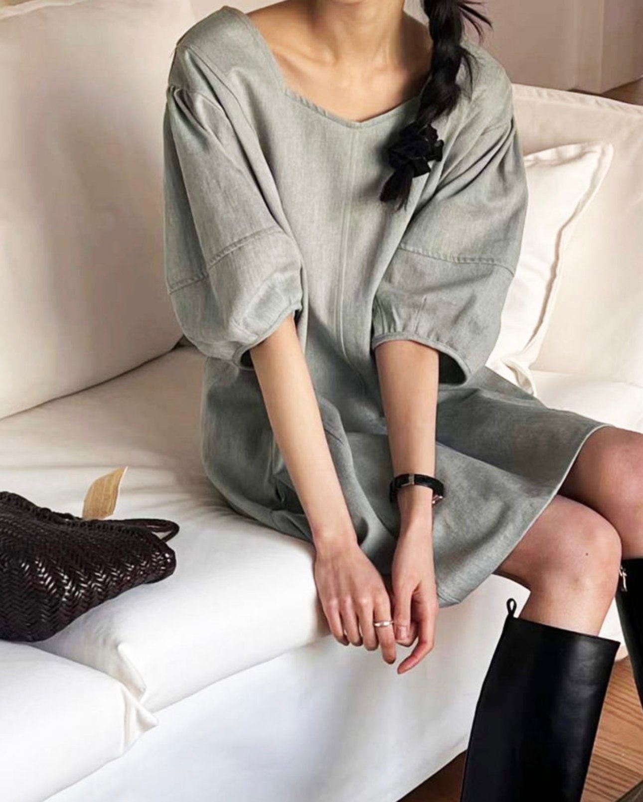 Bloom Denim Dress