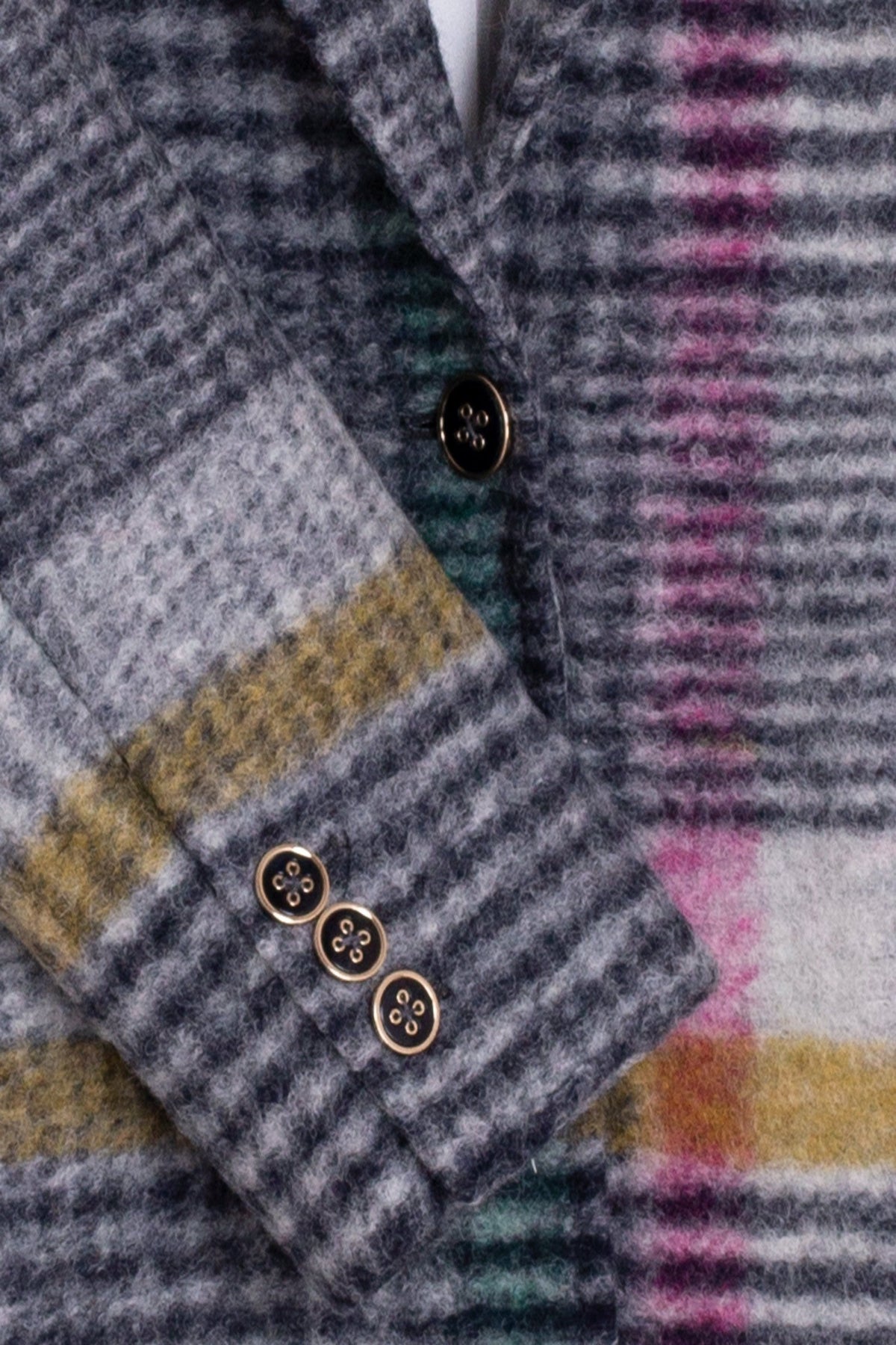 Multicolor Checked Coat