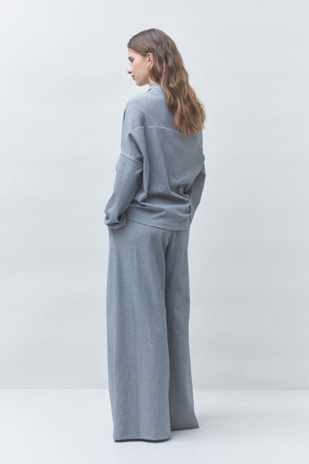 JACKSON Wide cotton fleece pants