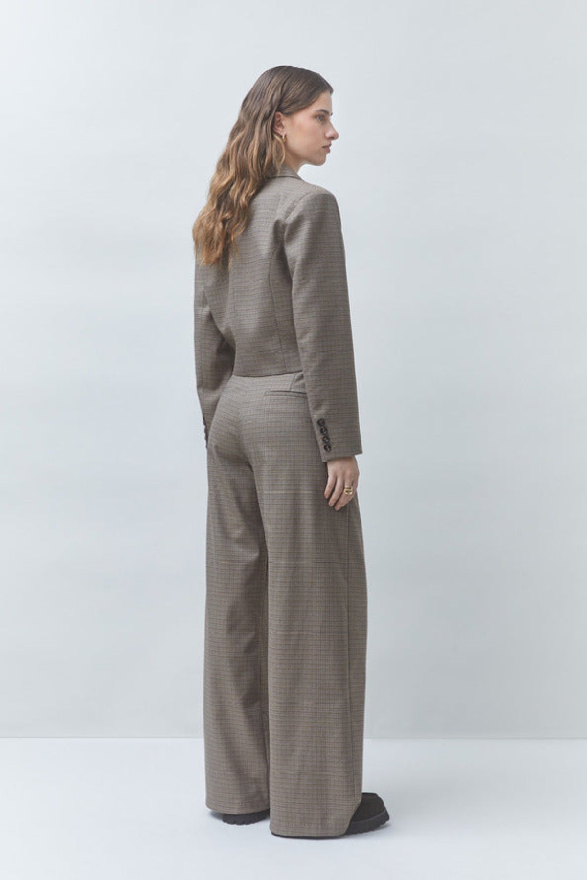 JUNIOR Wide-leg darted pants