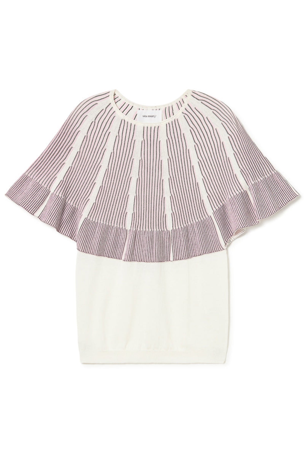 Radial Detail Knit Top