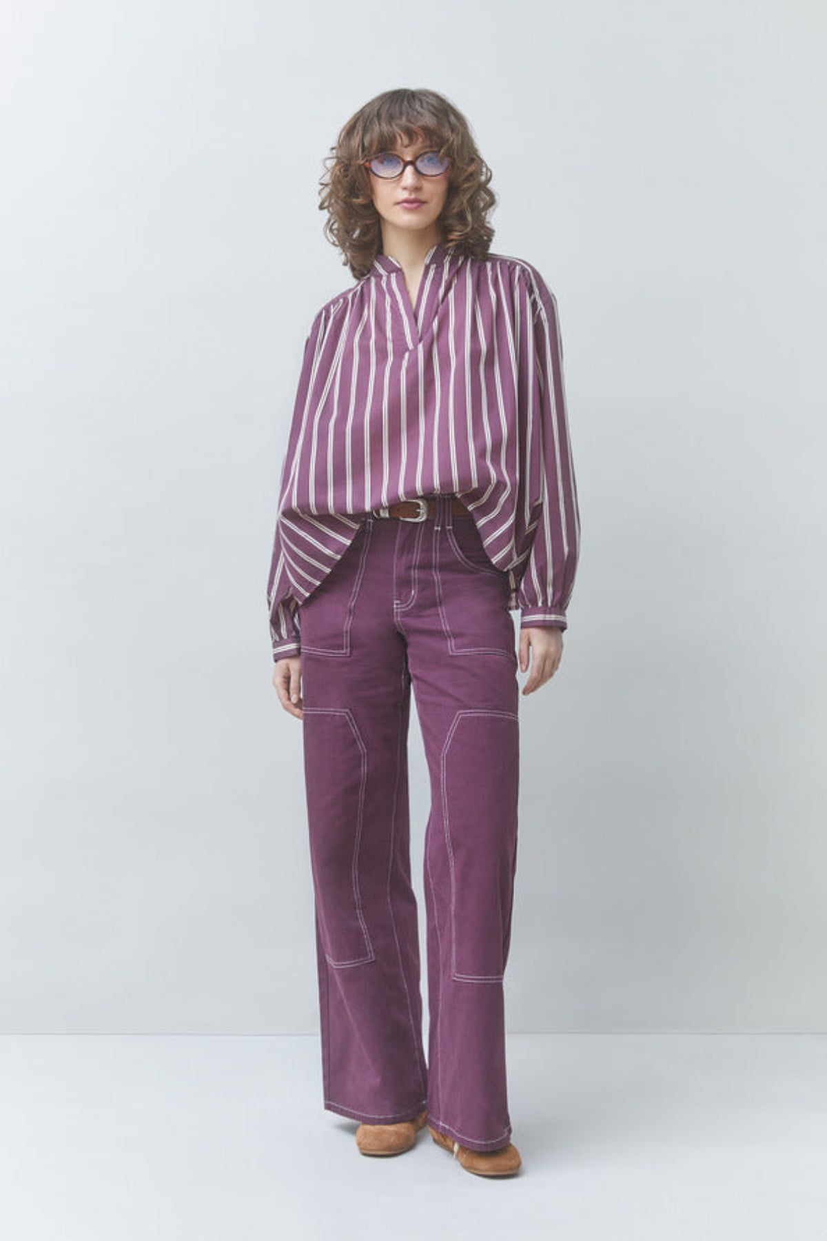 LORENS Oversized striped blouse