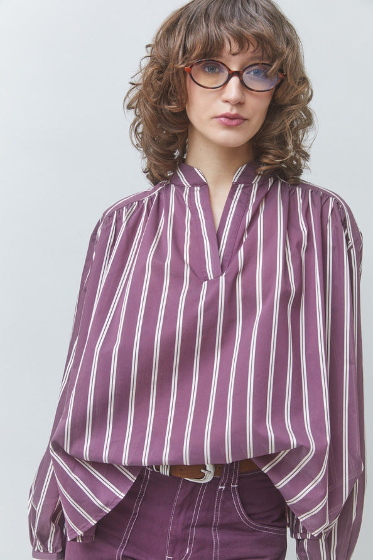 LORENS Oversized striped blouse