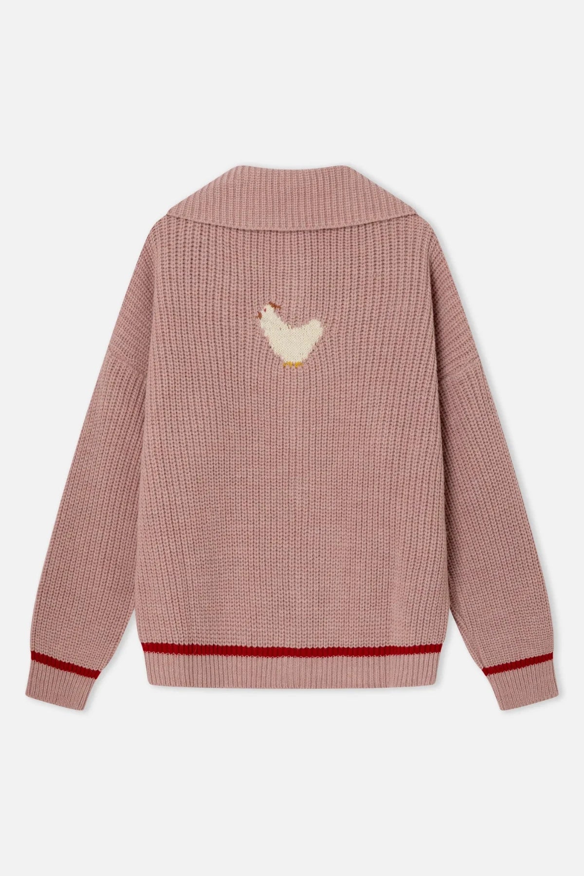 Pink Farm Sweater