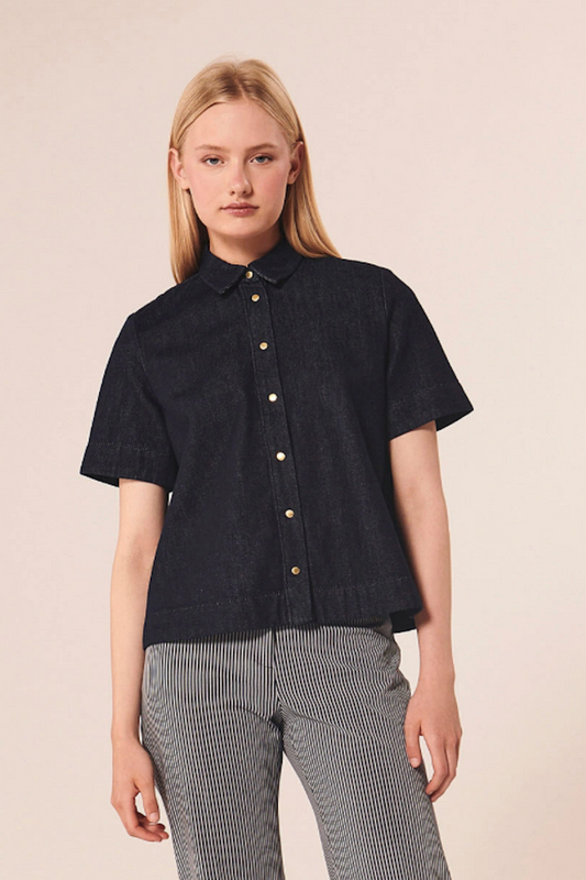 Camilia midnight blue denim shirt