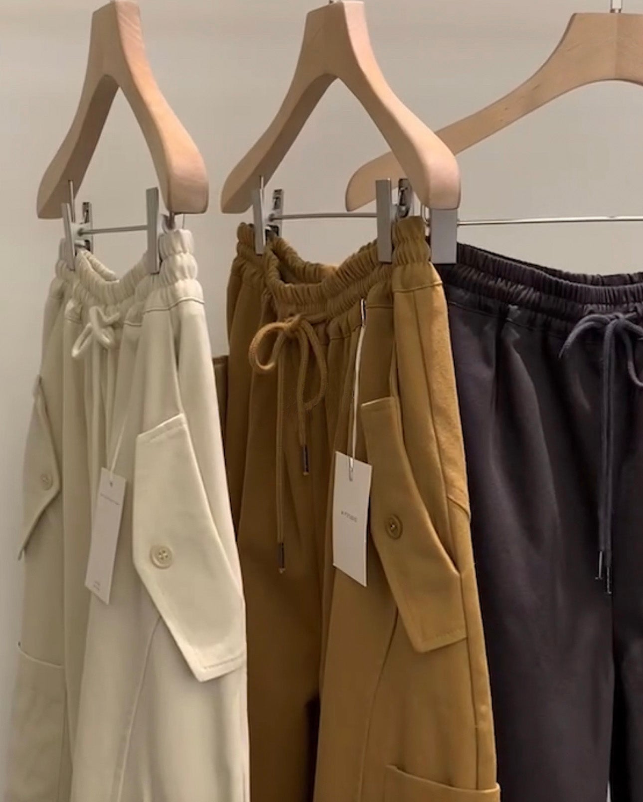 Elastic-Waist Cargo Slacks