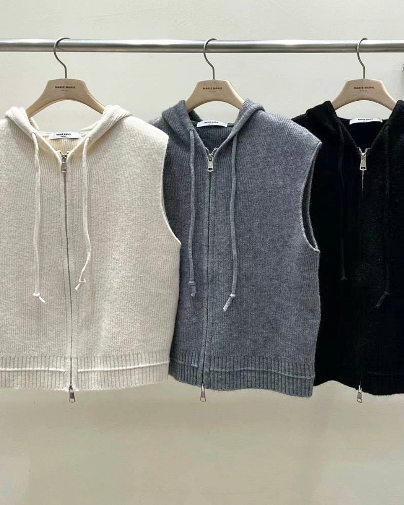 Zip up Hooded Vest