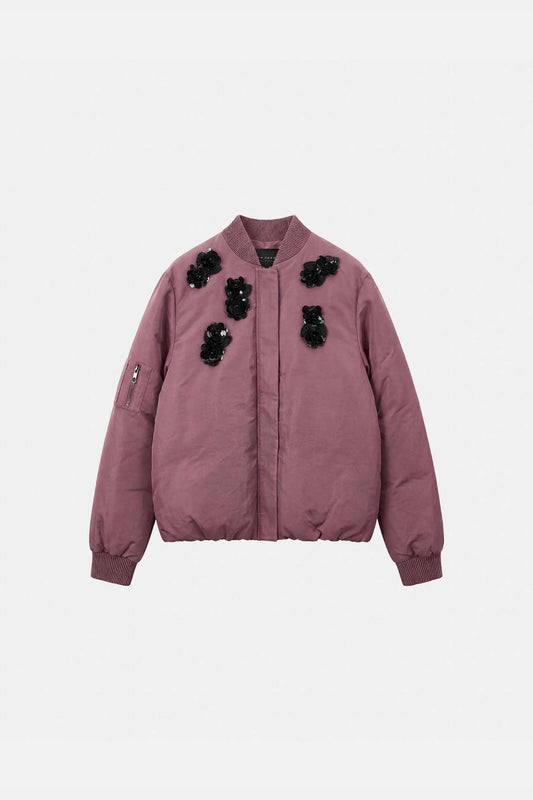 Bérénice jacket embroidered purple