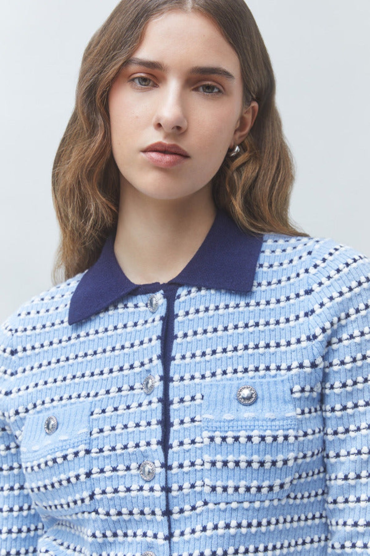 GUALEM Fantasy striped cardigan