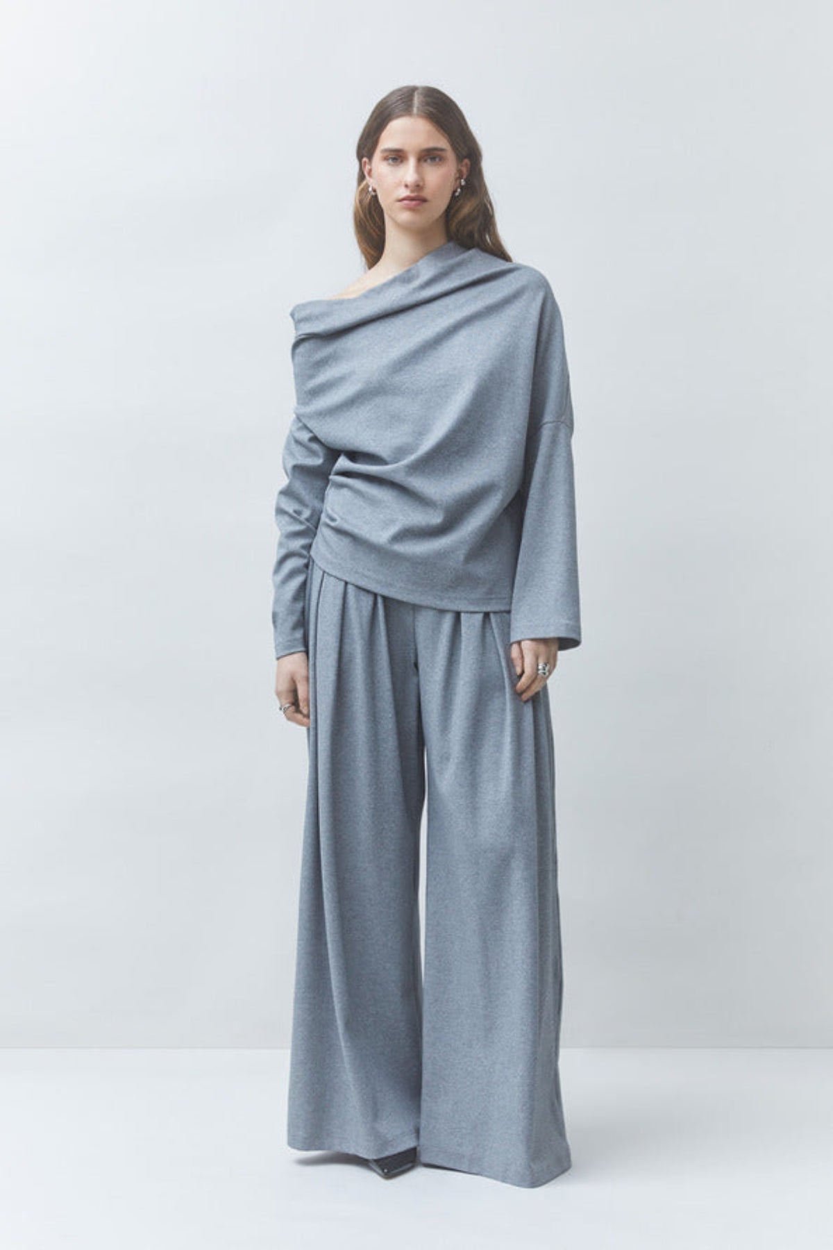 JACKSON Wide cotton fleece pants