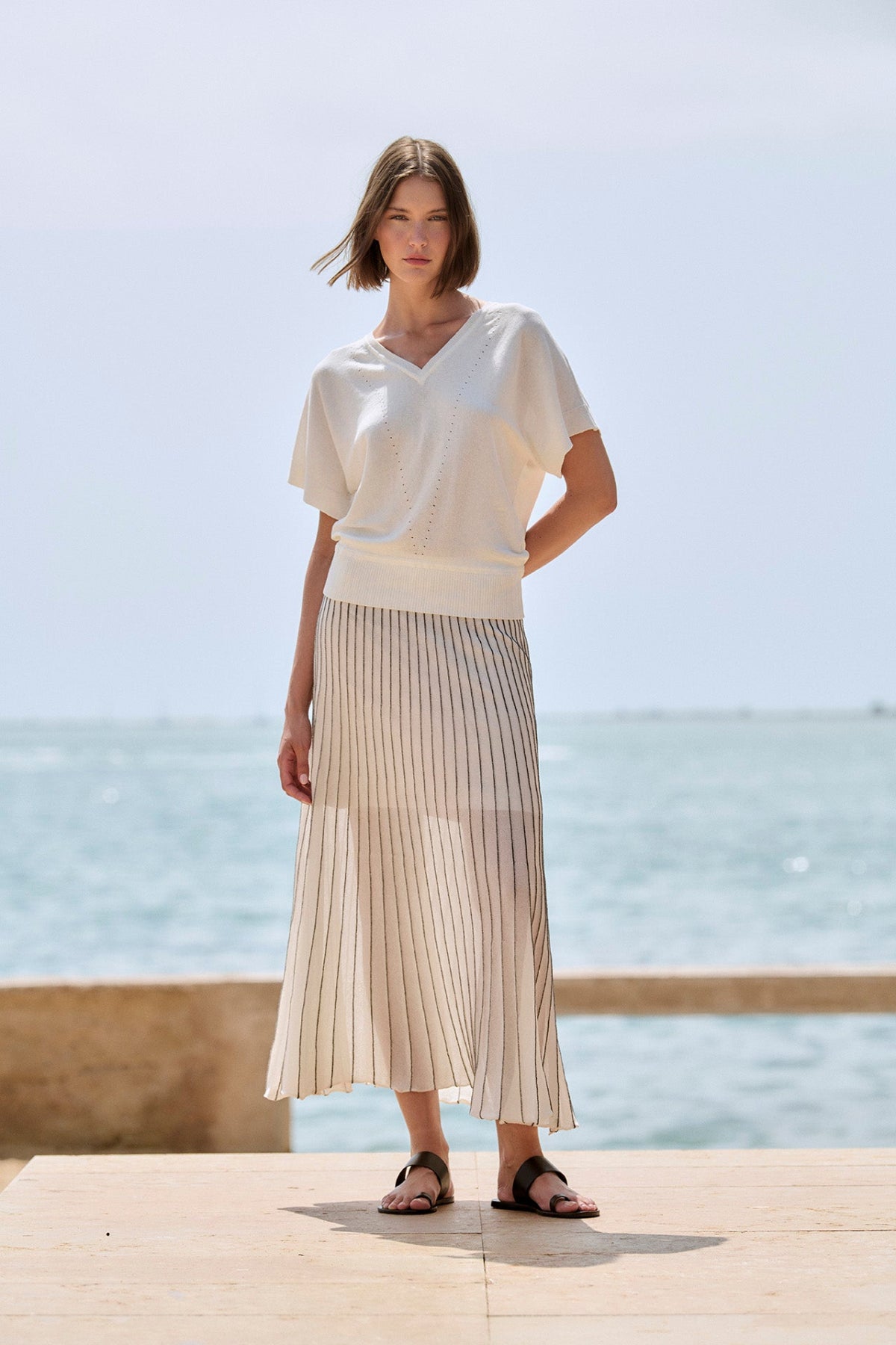 Midi radial skirt