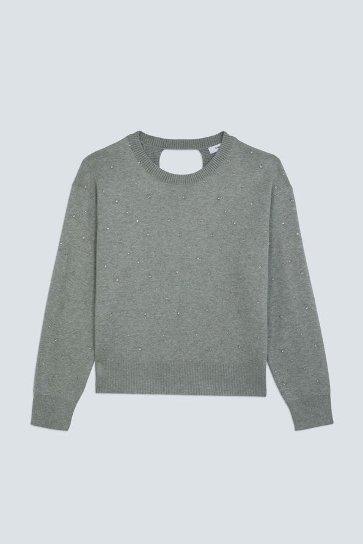 PAYETI Rhinestones jumper with the open cross-back