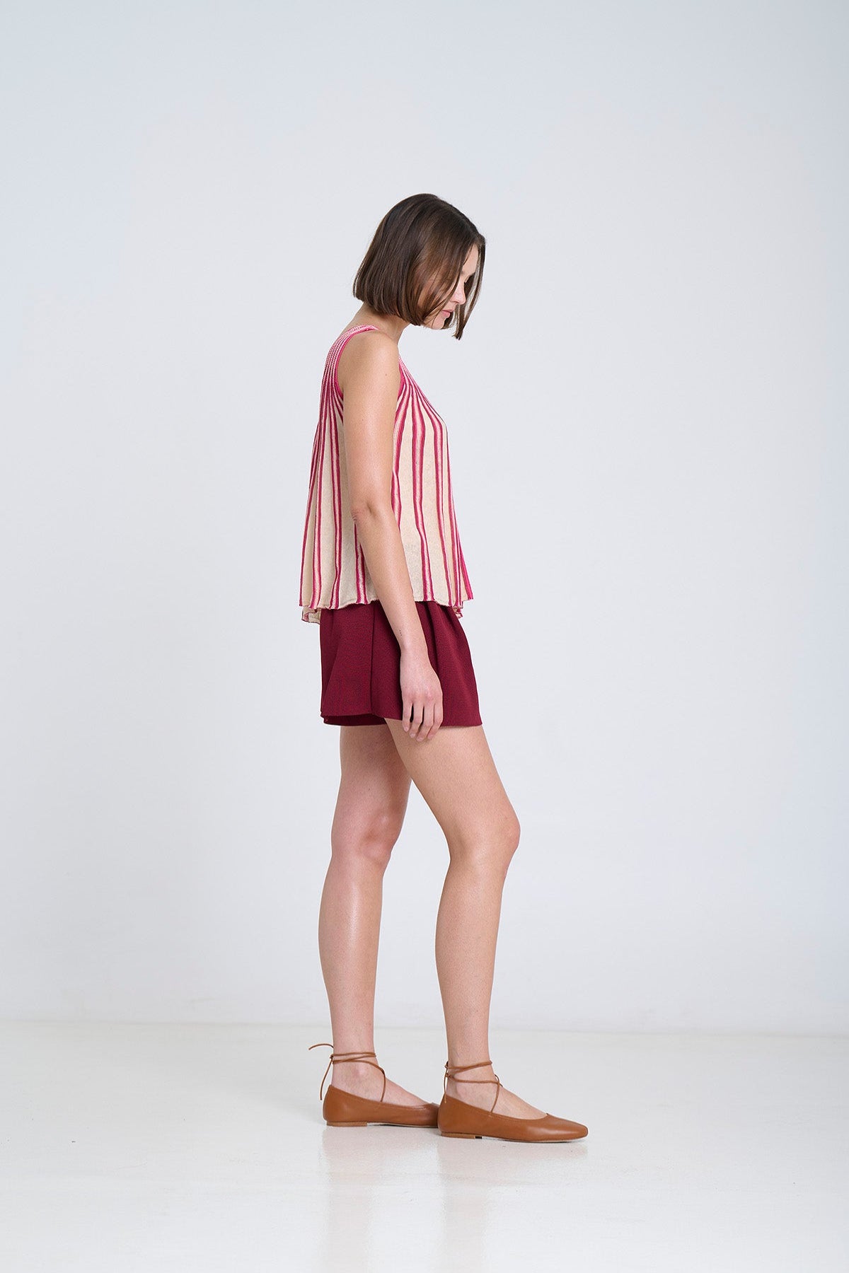 Radial knit top