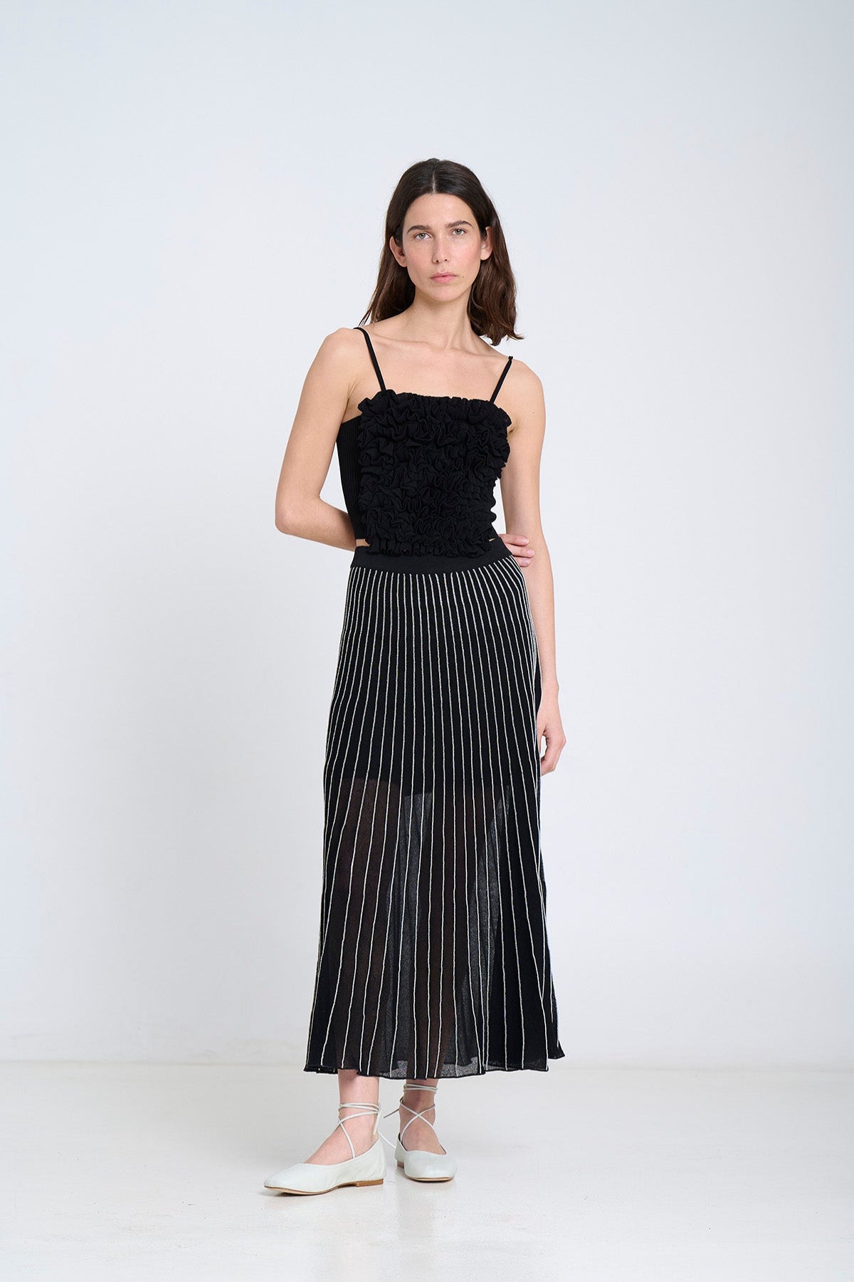 Midi radial skirt