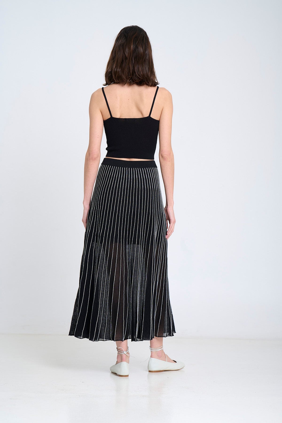 Midi radial skirt
